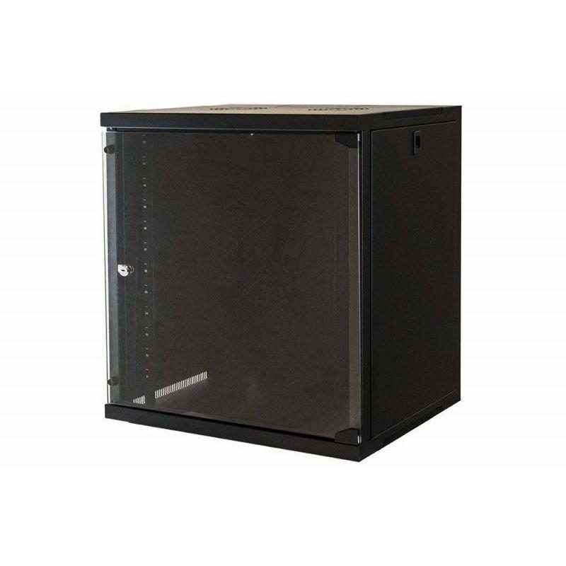 Link armadio 12 unita` da muro per reti (a)620 x (l)540 x (p) 450 mm colore nero - ESF-179567