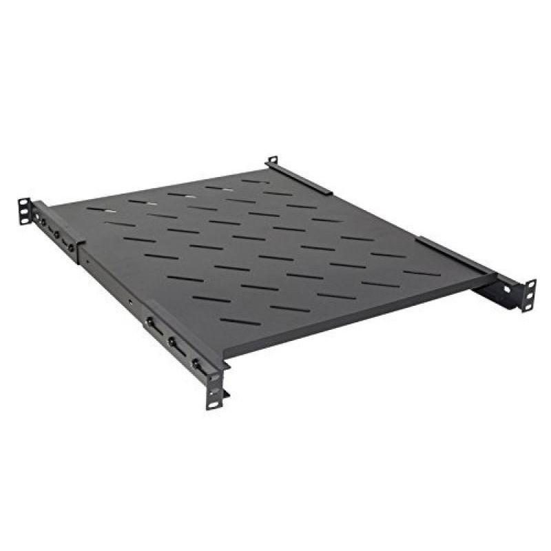 Ripiano allungabile per armadio rack 19 pollici 550 mm con 4 agganci nero - Link