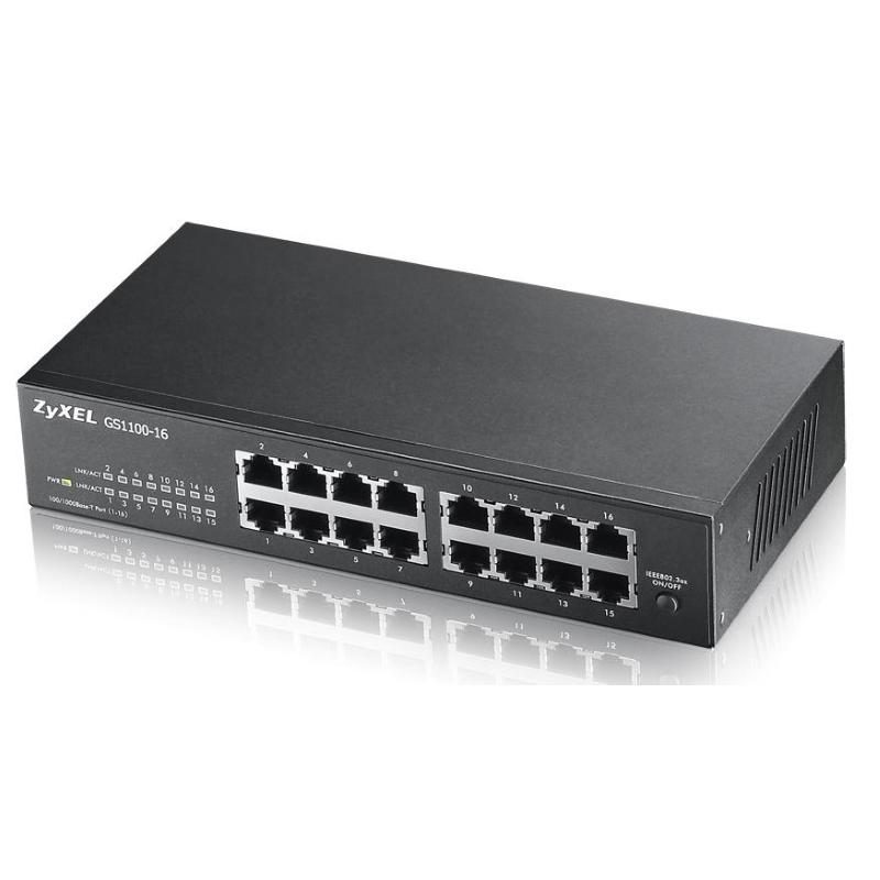 Switch non gestito Gigabit Ethernet 10/100/1000 - Zyxel GS1100-16