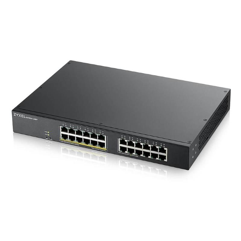 Switch gestito L2 Gigabit Ethernet 10/100/1000 nero con PoE - Zyxel GS1900-24EP
