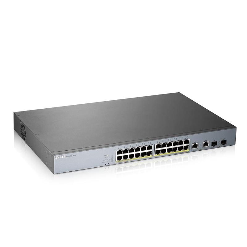 Switch di rete gestito L2 Gigabit Ethernet 10/100/1000 con PoE grigio - Zyxel GS1350-26HP-EU0101F