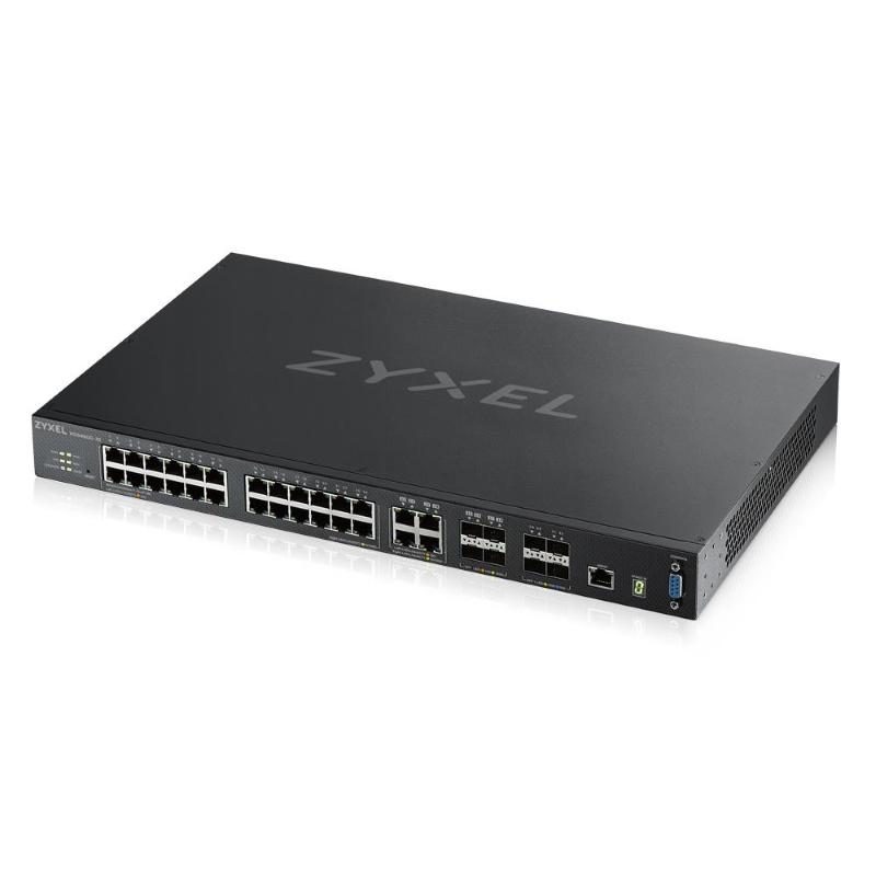 Switch gestito L3 24 x 10/100/1000 + 4 x combo Gigabit SFP + 4 x 10 Gigabit SFP+ nero da rack - Zyxel XGS4600-32-ZZ0102F