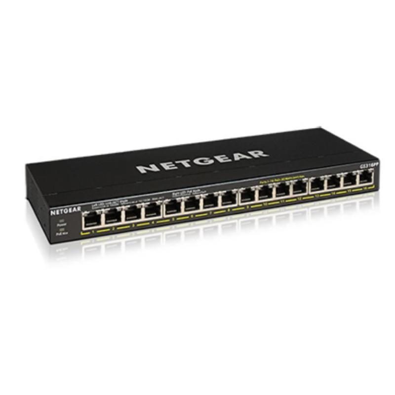 Switch 16 porte Gigabit Ethernet (10/100/1000) con PoE - Netgear GS316PP