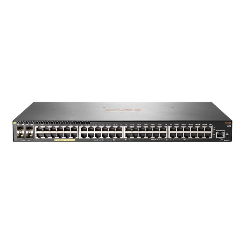 Switch L3 gestito 48 x 10/100/1000 (PoE+) + 4 x 1/10 Gigabit SFP+ (uplink) rack PoE+ - HP Aruba 2930F 48G PoE+ 4SFP+