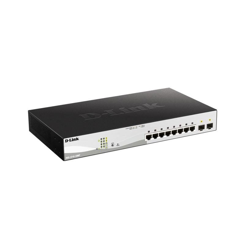 Switch 10 porte layer 2 PoE+ smart managed gigabit - D-Link DGS-1210-10MP
