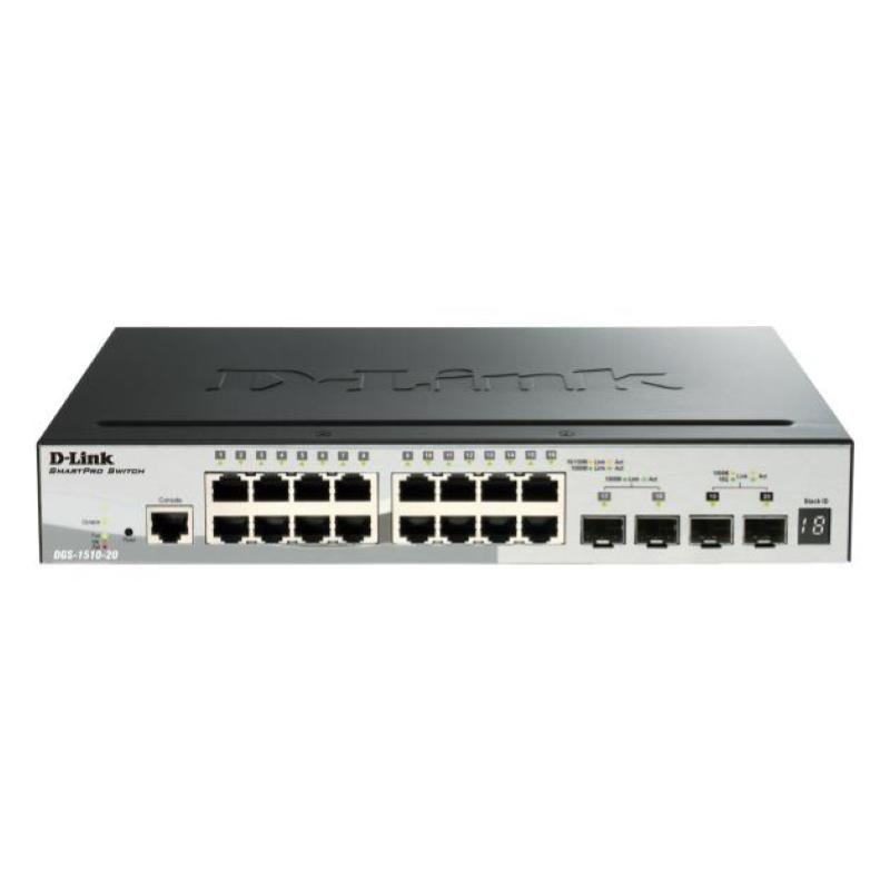 Switch 48 x RJ-45 + 2 x SFP + 2 x SFP+ - D-Link DGS-1510-52XMP