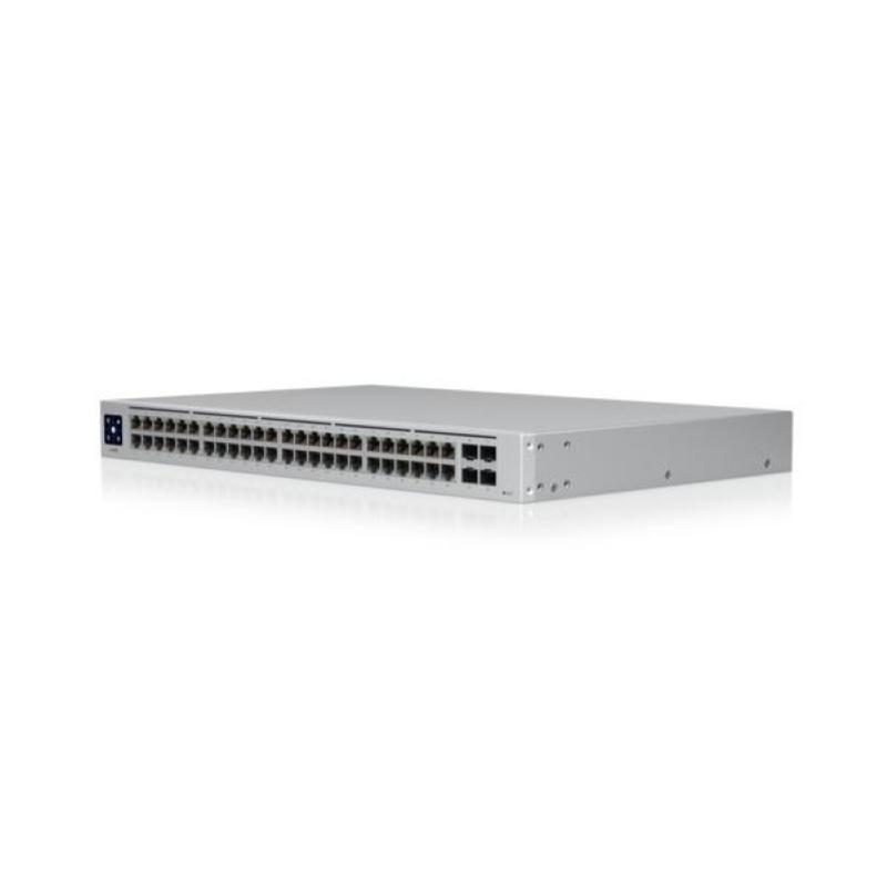 Switch gestito 48 porte gigabit Ethernet (10/100/1000) di cui 32 PoE 195 W 4 SFP 1GbE rack - Ubiquiti USW-48-PoE-EU