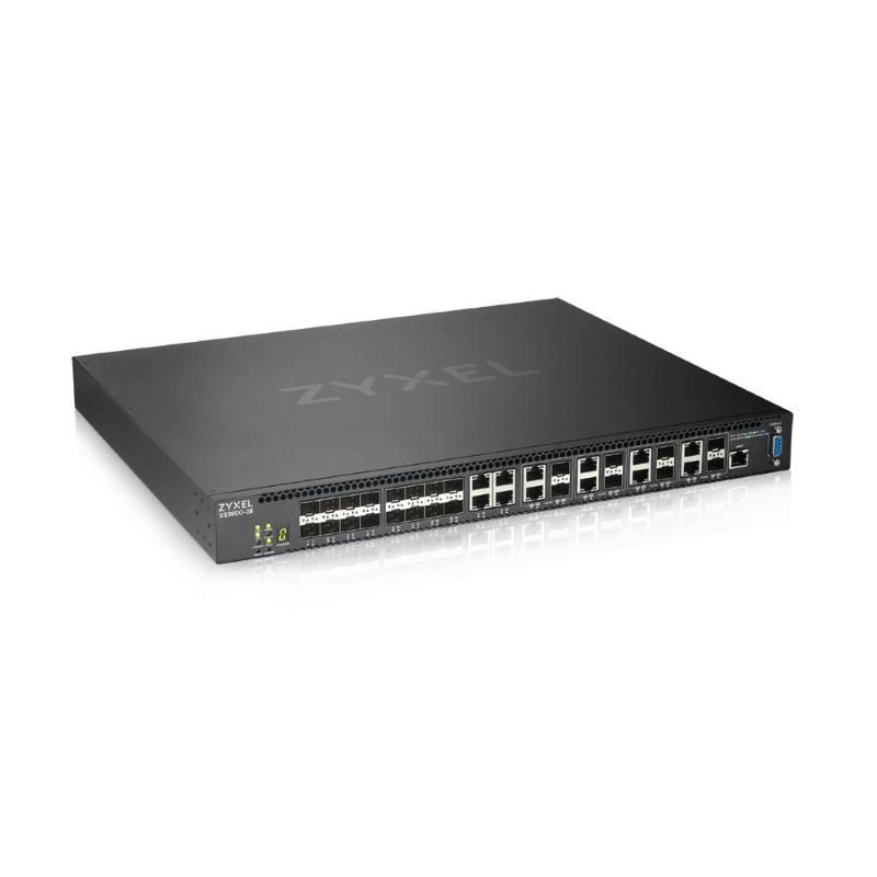 Switch L2+ gestito 4 x 10GBASE-T + 16 x 10 Gigabit SFP+ + 8 x SFP+ 10 Gigabit combo - Zyxel XS3800-28-ZZ0101F