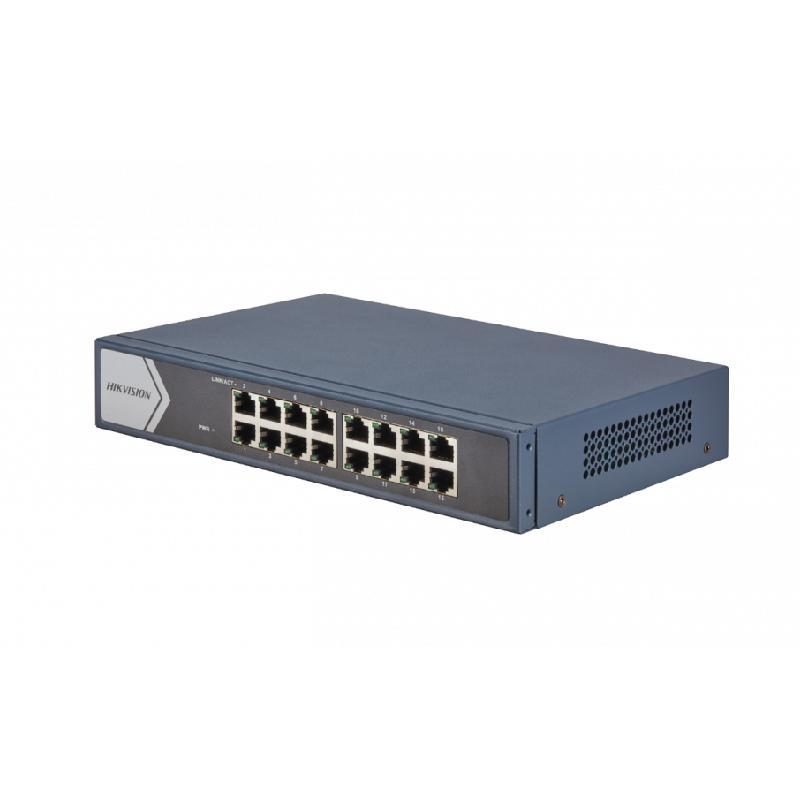 Switch di rete non gestito L2 Gigabit Ethernet 10/100/1000 grigio - Hikvision DS-3E0516-E(B)