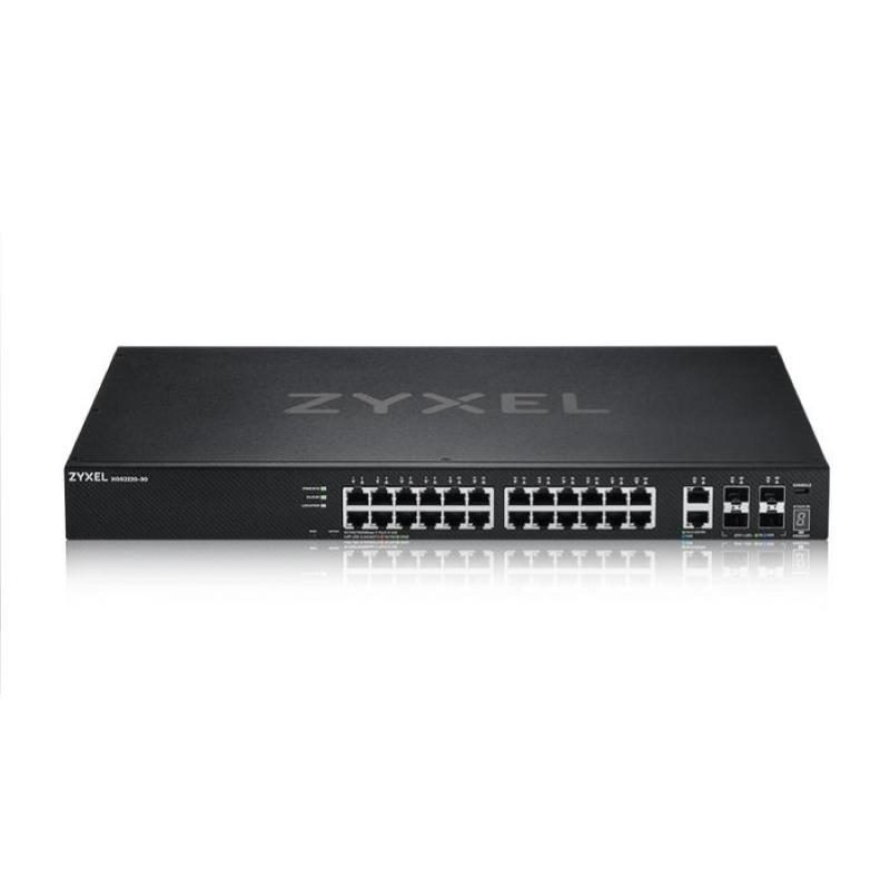 Switch managed layer 3 lite stackable 24 porte gigabit + 2 porte 10GbE + 4 porte 10 Gigabit SFP+ - Zyxel XGS2220-30-EU0101F
