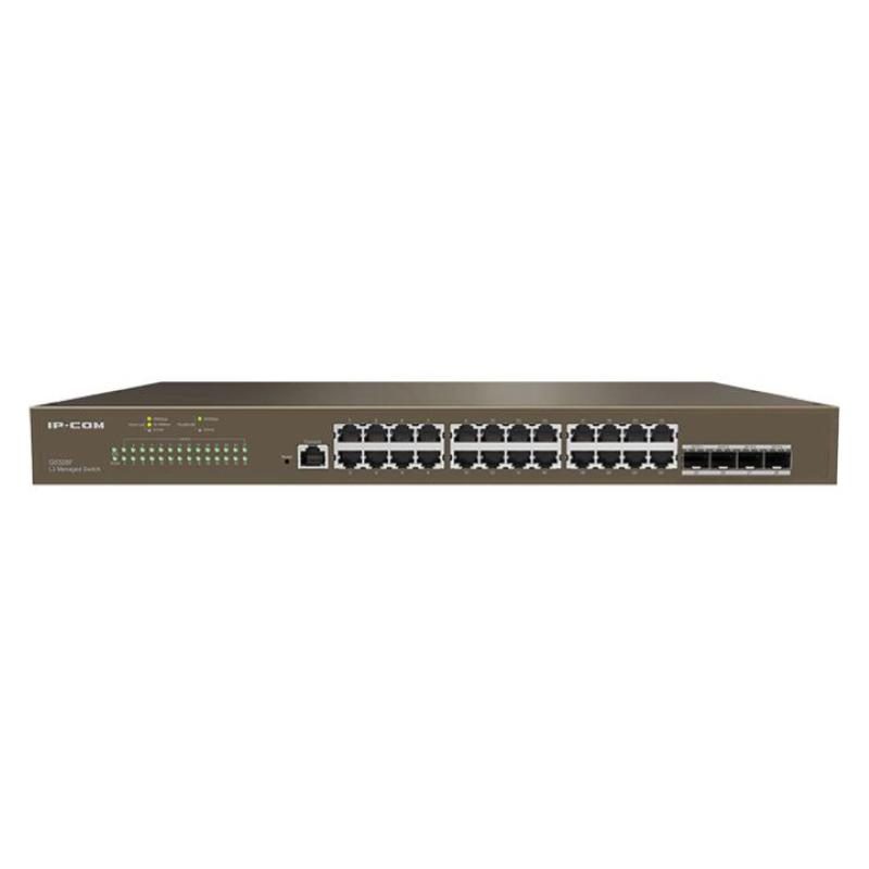 Switch 24 porte gigabit + 4 porte SFP, 1 porta console, L3 cloud managed - IP-COM G5328F