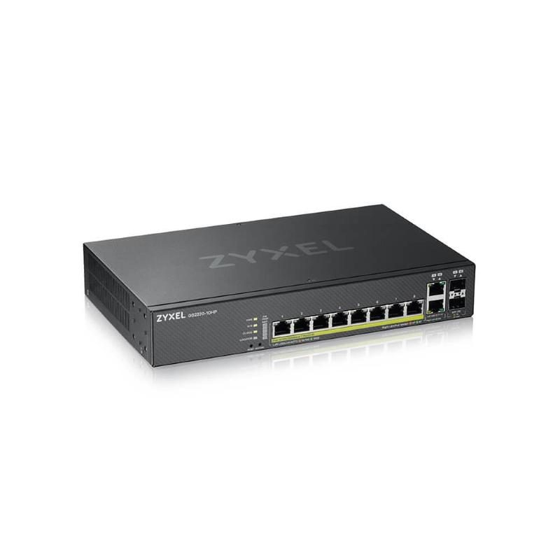 Switch di rete gestito L2 Gigabit Ethernet 10/100/1000 con PoE nero - Zyxel GS2220-10HP-EU0101F