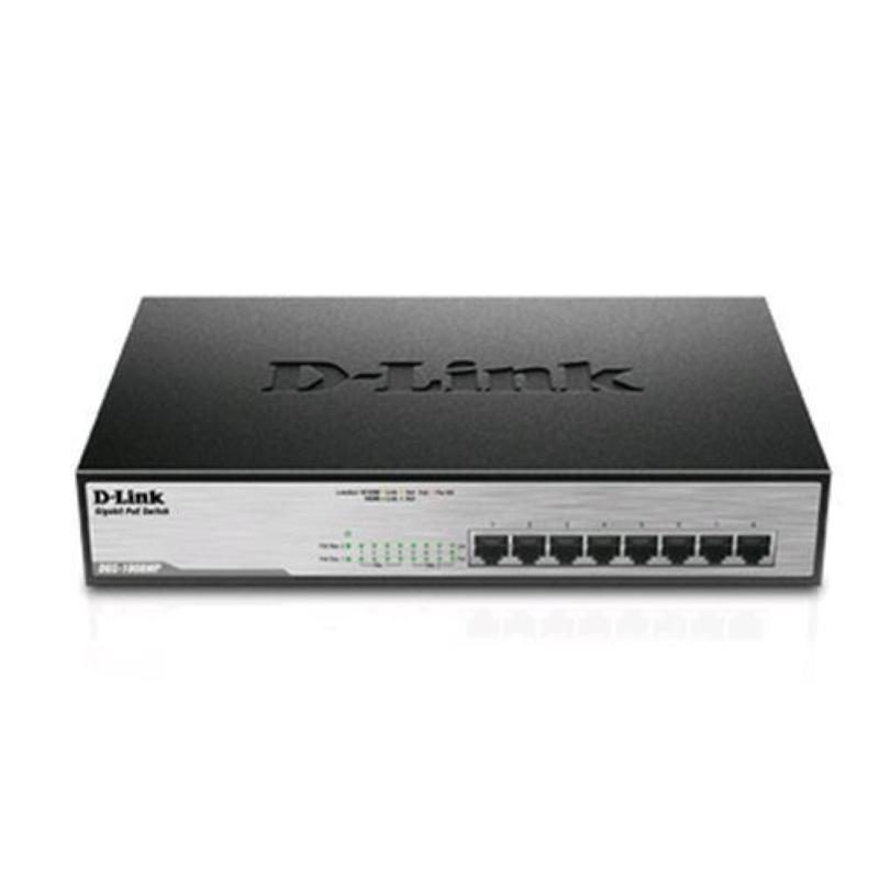 Switch non gestito 8 porte Gigabit Ethernet 10/100/1000 RJ-45 full duplex PoE 140 W montabile su rack - D-Link DGS-1008MP