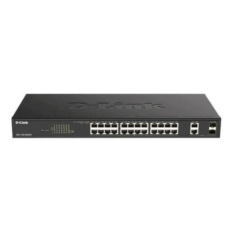 Switch 26 porte gigabit gestito L2 24 x 10/100/1000 (PoE+) + 2 x combo gigabit PoE+ 370 W - D-Link DGS-1100-26MPV2