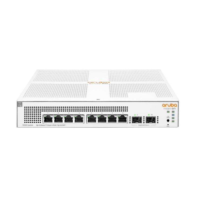 Switch 8 porte gigabit con 2 uplink 124 W - HP Enterprise Aruba Instant On 1930 8G