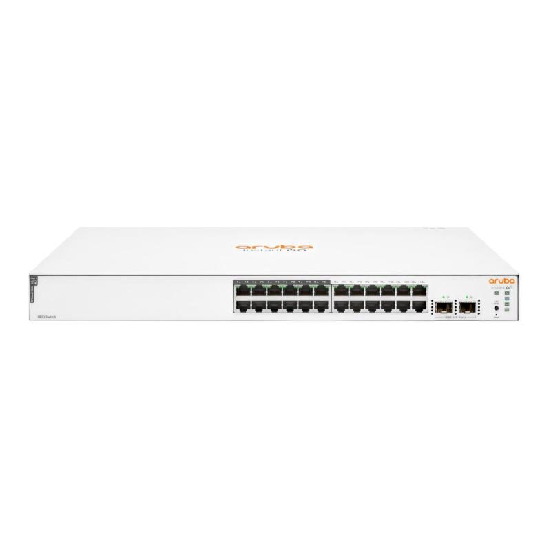 Switch 24 porte gigabit di cui 12 PoE + 2 SFP 1GbE - HP Enterprise Aruba