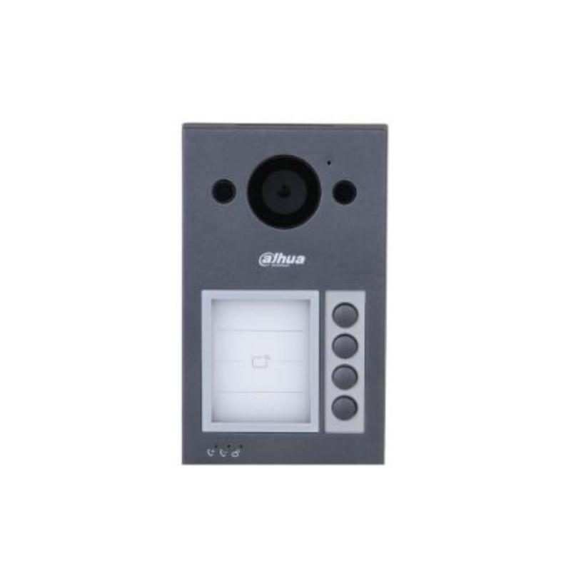 Videocitofono unità esterna in alluminio IP65 IK08 2MP 4 tasti - Dahua VTO3311Q-WP
