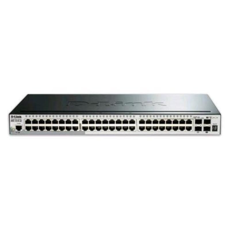 Switch SmartPro 52 porte gigabit 4 slot 10G SFP+ rackmount 19 pollici - D-Link DGS-1510-52X