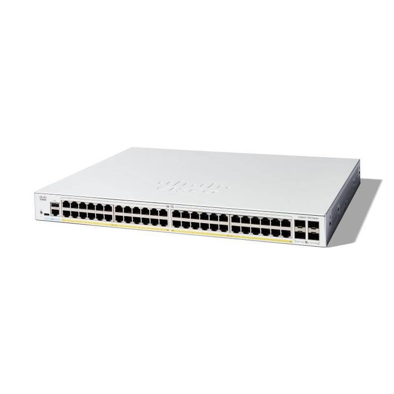 Switch gestito L3 48 x 10/100/1000 (PoE+) + 4 x 10 Gigabit SFP+ PoE+ 740 W rack - Cisco Catalyst 1300-48FP-4X