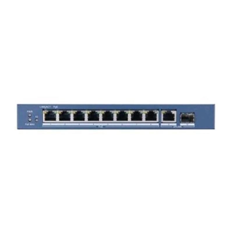 Switch di rete non gestito Gigabit Ethernet 10/100/1000 con PoE blu - Hikvision DS-3E0510P-E