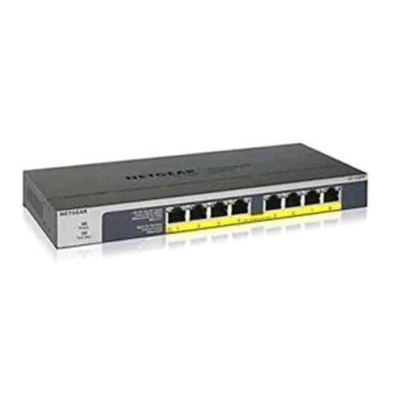Switch 8 porte non gestito Gigabit Ethernet (10/100/1000) con PoE nero - Netgear GS108PP