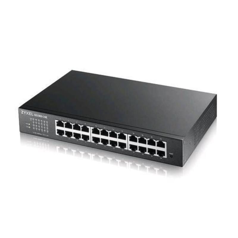 Switch di rete gestito L2 Gigabit Ethernet 10/100/1000 1U nero - Zyxel GS1900-24E-EU0103F