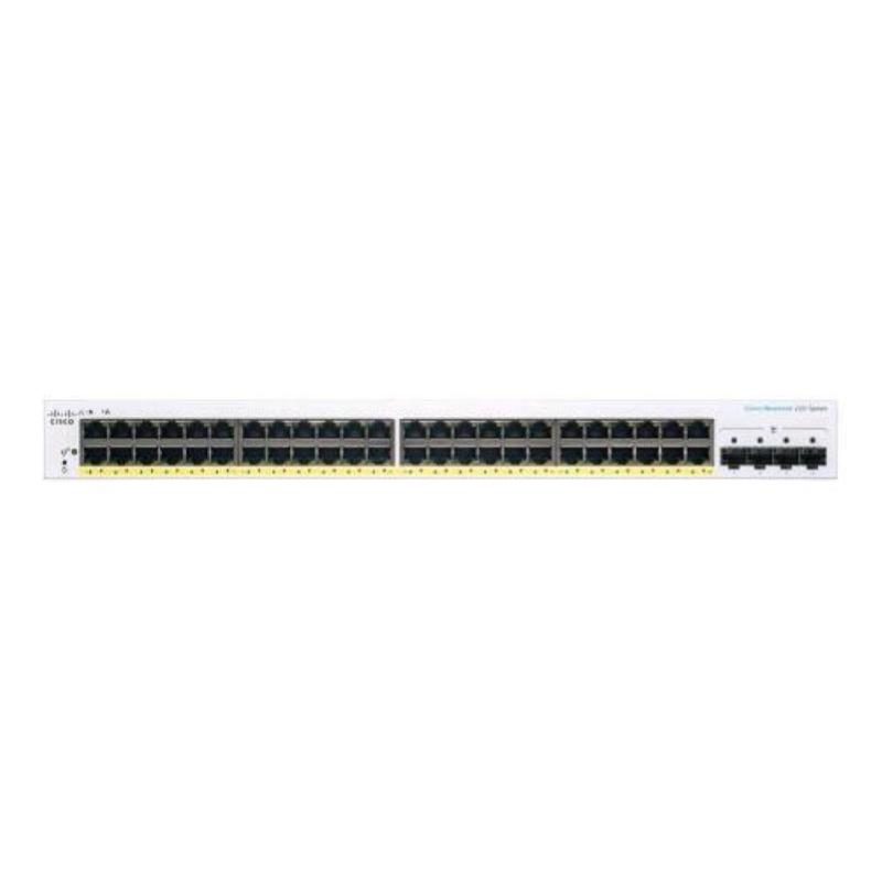 Switch gestito 48 x 10/100/1000 (PoE+) + 4 x Gigabit SFP (uplink) PoE+ 382 W rack - Cisco Business 220 Series CBS220-48P-4G-EU