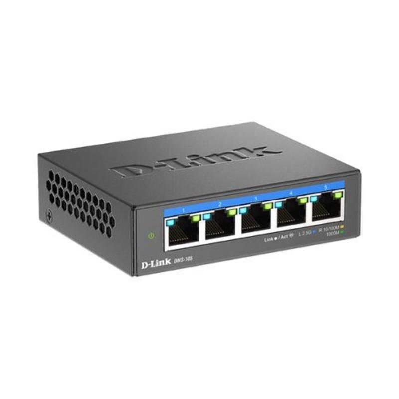 Switch 5 porte non gestito 5 x 10/100/1000/2.5G desktop - D-Link DMS-105