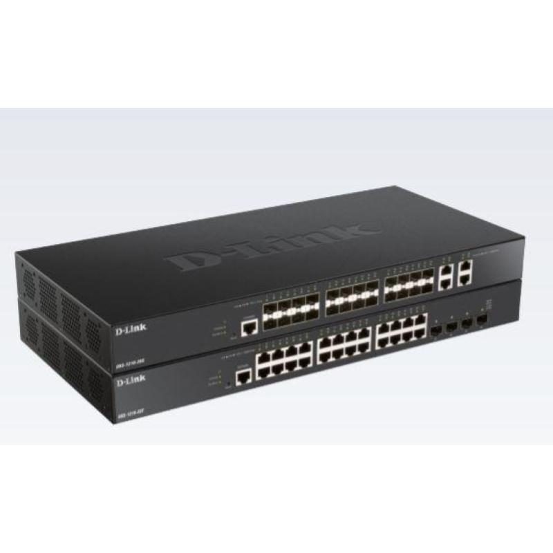 Switch gestito 10G 24 x 10GBASE-T + 4 x 25 Gigabit SFP28 - D-Link DXS-1210-28T