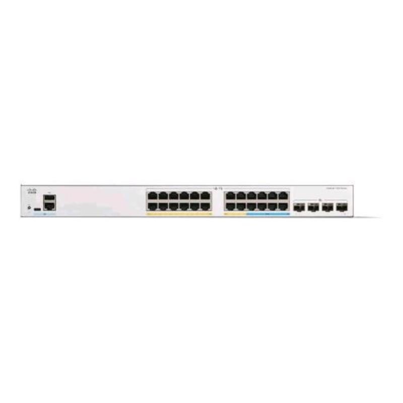 Switch gestito L3 24 x 10/100/1000 (PoE+) + 4 x 10 Gigabit SFP+, PoE+ 195 W, montabile su rack - Cisco Catalyst C1300-24MGP-4X