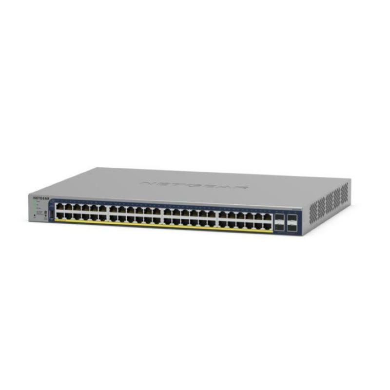 Switch gestito L2/L3/L4 16 x 10/100/1000 PoE + 8 x 10/100/1000 PoE+ + 4 x SFP, 192 W, rack - NETGEAR GS728TP-300EUS