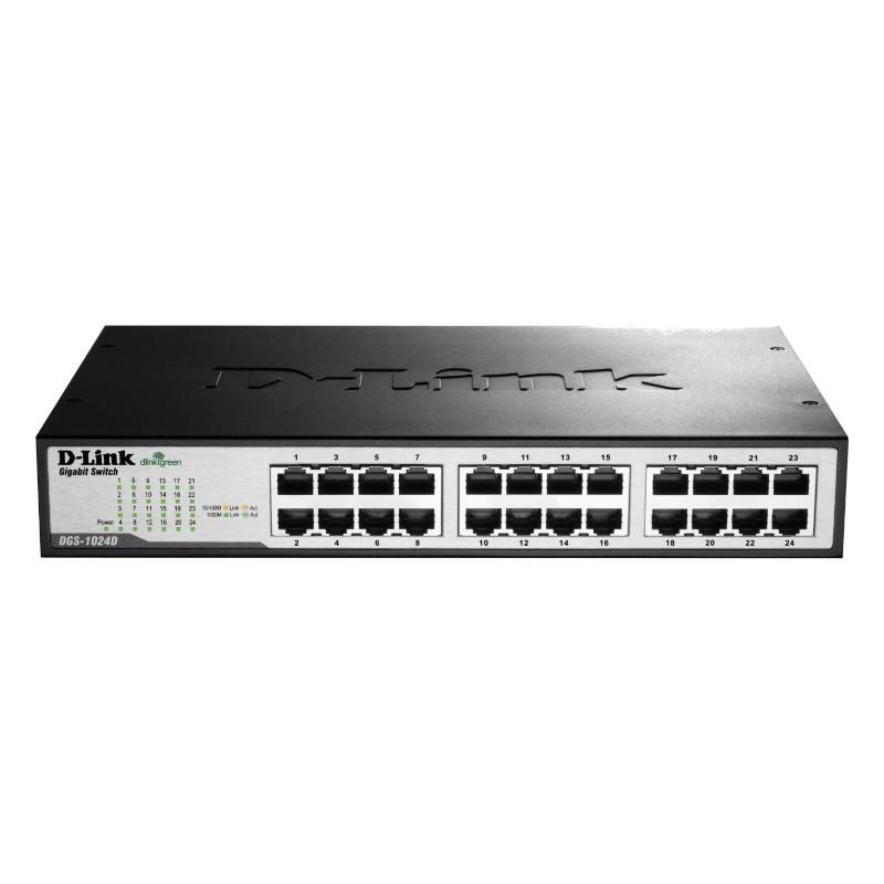 Switch 24 LAN RJ-45 10/100/1000 Mbps - D-Link DGS-1024D