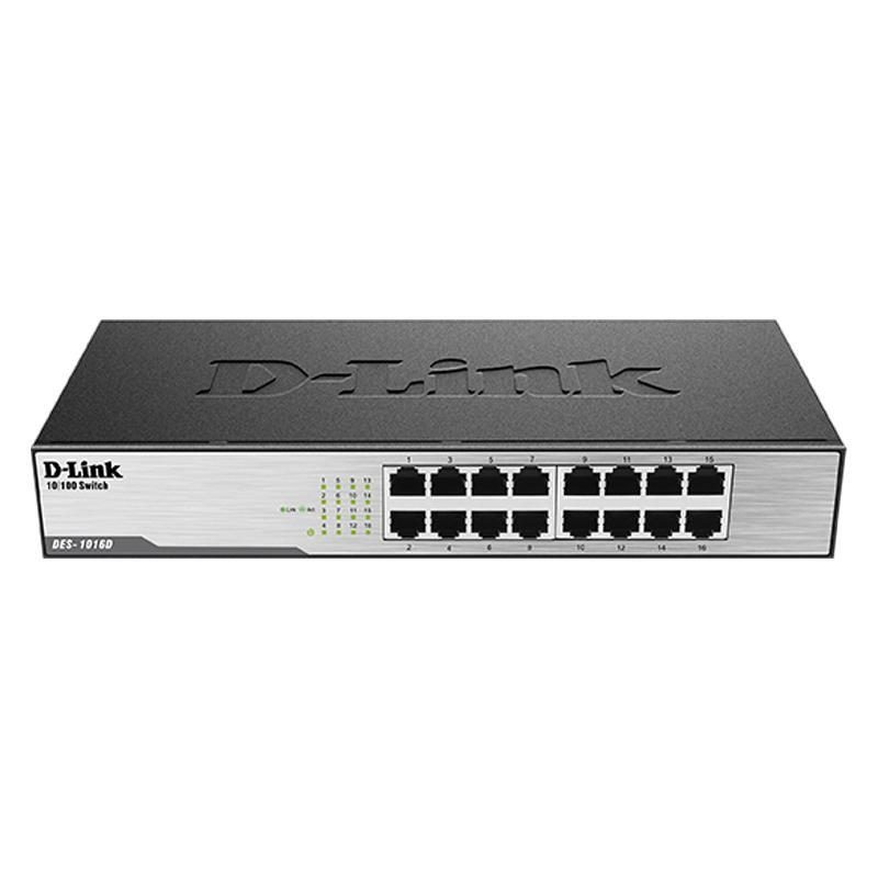 Switch 16 porte 10/100 Mbps non gestito - D-Link DES-1016D