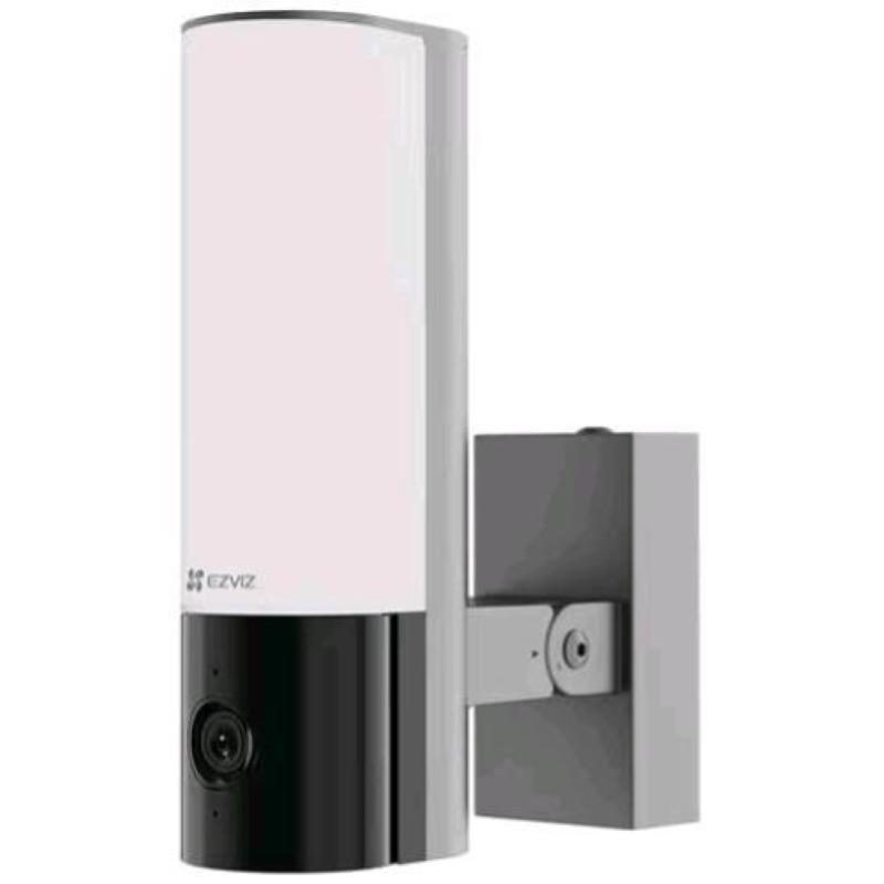 Telecamera motorizzata da esterno a parete con luce LED 3 Mpx, sirena, Wi-Fi dual band IP65, riconoscimento targa - EZVIZ EL3