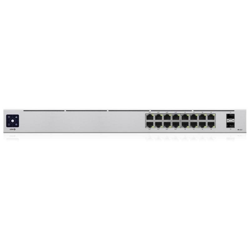 Switch 16 porte Gigabit di cui 8 PoE+, 2 porte uplink - Ubiquiti