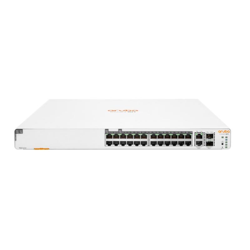 Switch Instant On serie 1960 24 x 10/100/1000 (PoE 370 W) + 2 x 10Gb BaseT + 2 x 10Gb SFP+ - HPE Networking JL807A
