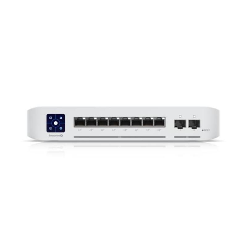 Switch 10 porte L3 con 8 porte 2.5GbE RJ45 802.3at PoE+ e 2 porte 10G SFP+ - Ubiquiti USW-Enterprise-8-PoE