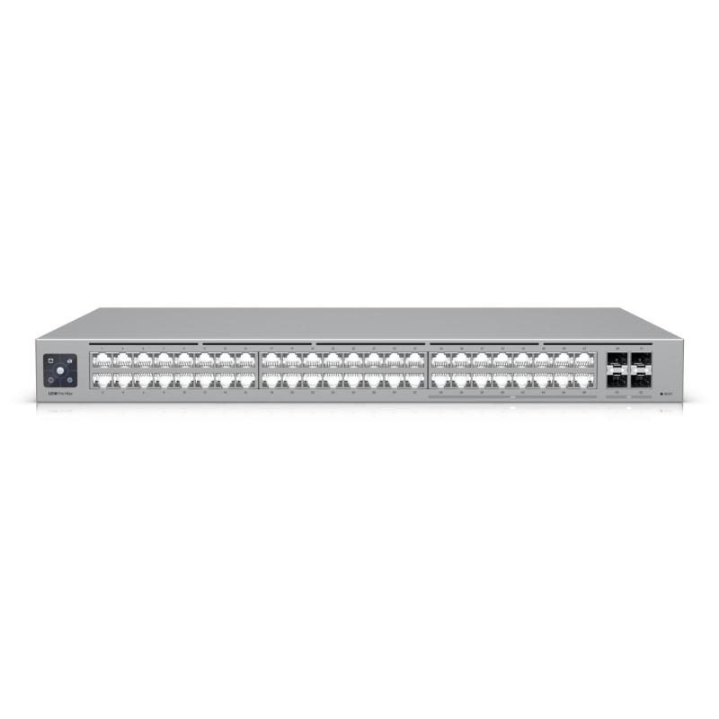 Switch 48 porte LAN Gigabit L3 con 16 porte RJ45 2.5GbE e 32 porte RJ45 1GbE, rack - Ubiquiti USW-Pro-Max-48
