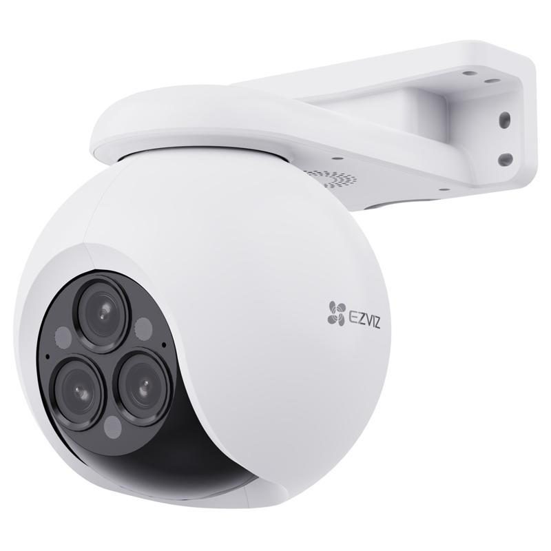 Telecamera motorizzata da esterno tripla lente 2K+ visione 360, visione notturna a colori, difesa attiva - EZVIZ H80F
