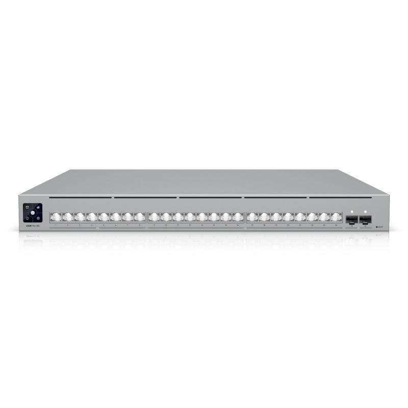 Switch UniFi 24 porte L3 EtherLighting con 16 porte 10GbE, 8 porte 2,5GbE, 2 porte 25G SFP28 - Ubiquiti USW-Pro-XG-24-EU