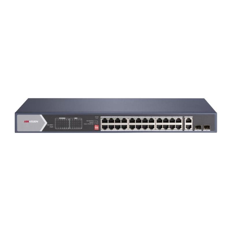 Switch 24 porte LAN Gigabit PoE 802.3af/at/bt L2 unmanaged - Hikvision DS-3E0528HP-E