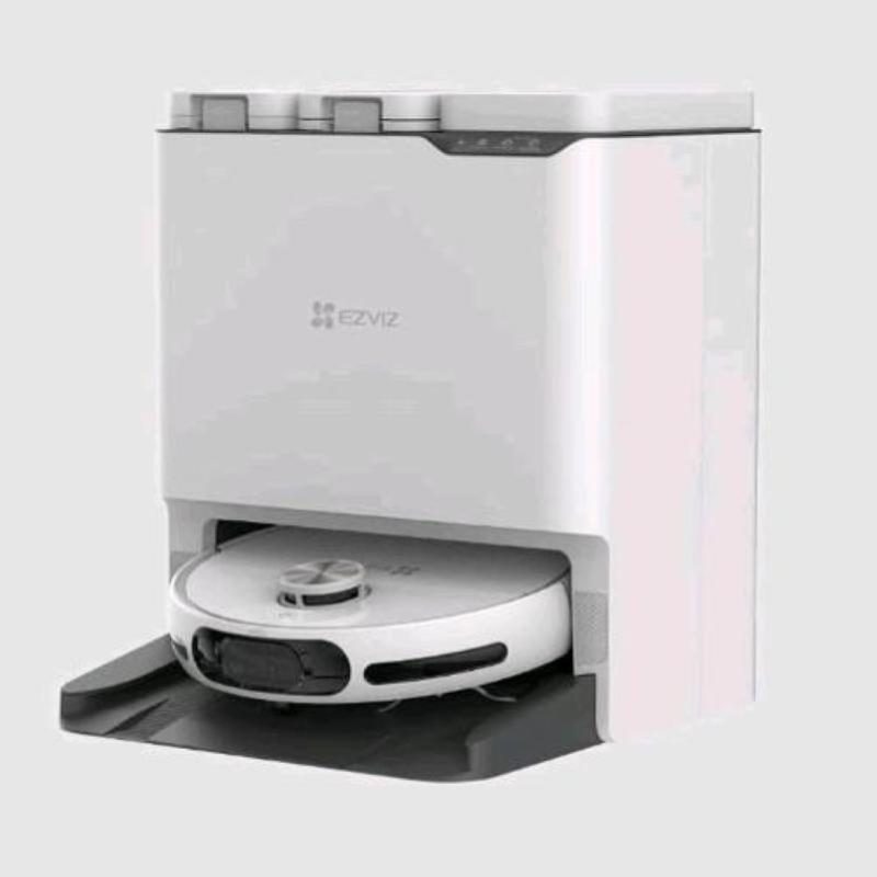 Robot aspirapolvere lavapavimenti con base autopulente, anti grovigli, telecamera, navigazione LDS, bianco - EZVIZ RS20 Max