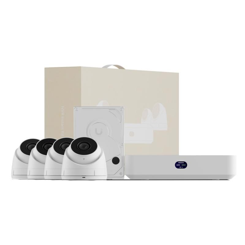 Kit NVR Protect compatto: include 1 UNVR, 4 UVG-G5-Turret-Ultra e 1 HDD 1TB - Ubiquiti UNVR-Instant-Kit