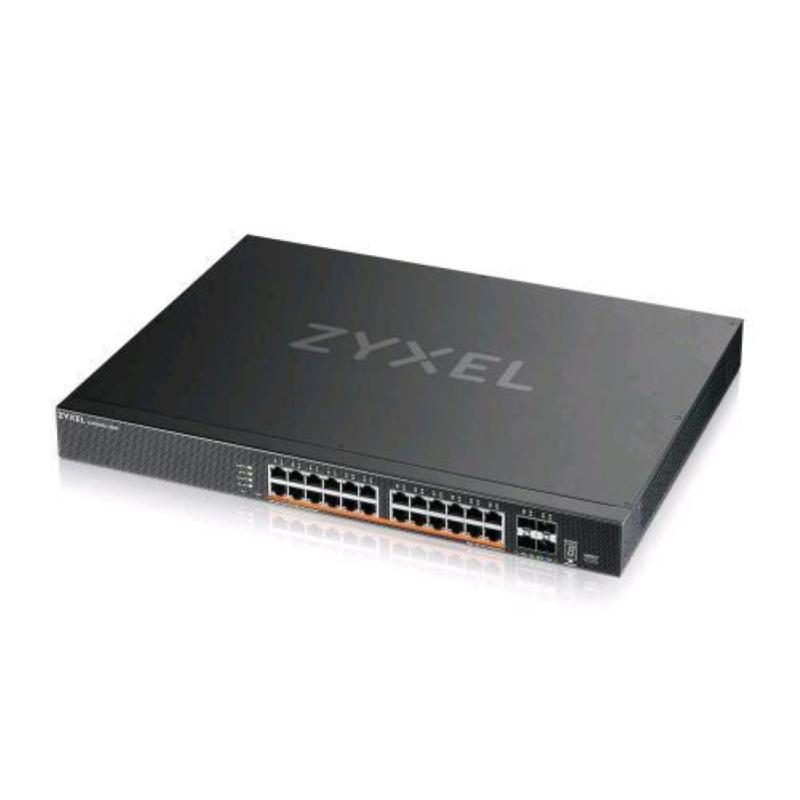 Switch gestito L3 24 porte 2.5 Multi-Gigabit PoE (max 700 W), 4 porte 10GbE SFP+, rack - Zyxel XMG2230-28HP-ZZ0101F