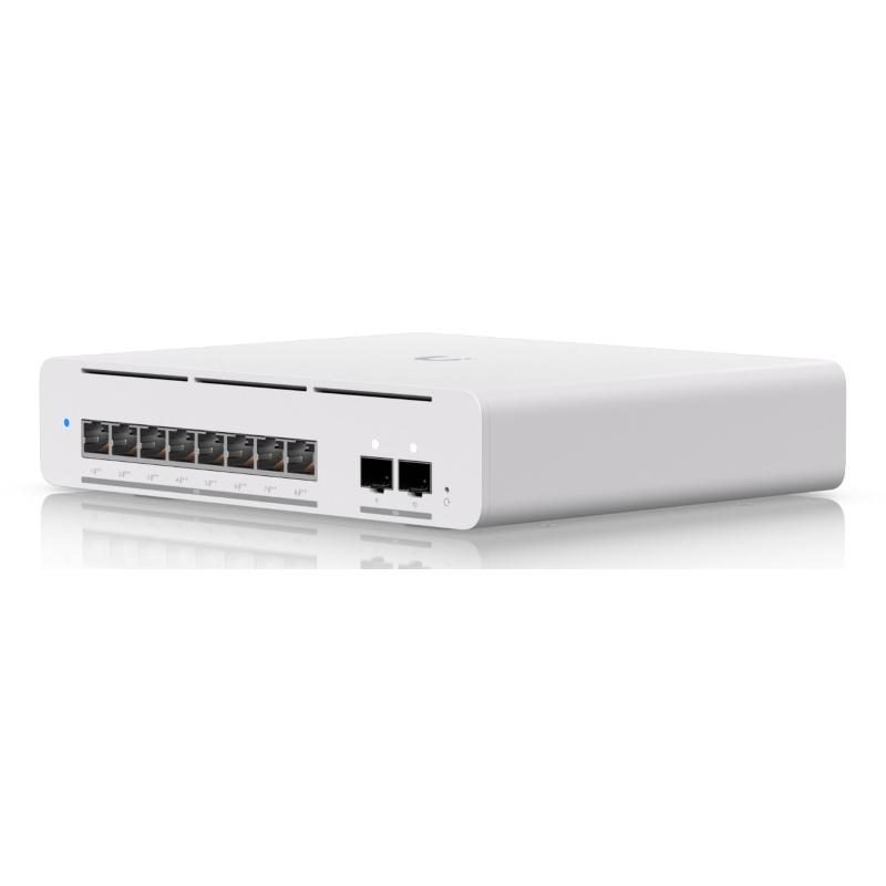 Switch UniFi 8 porte PoE++ GbE con 2 porte 10G SFP+ budget 155 W layer 3 - Ubiquiti USW-Pro-XG-8-PoE-EU