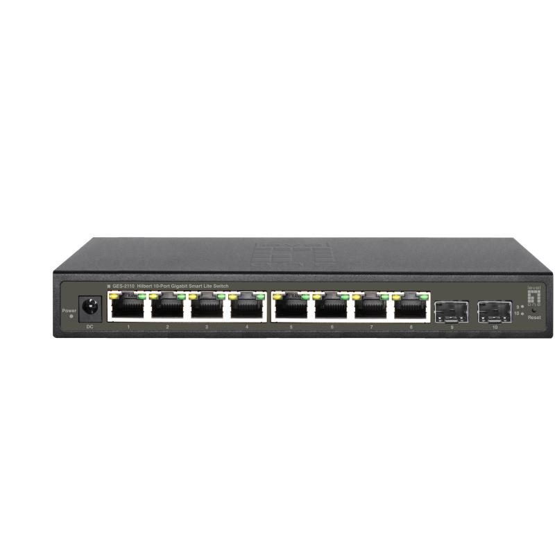 Switch di rete gestito L2 Gigabit Ethernet (10/100/1000) nero - LevelOne GES-2110