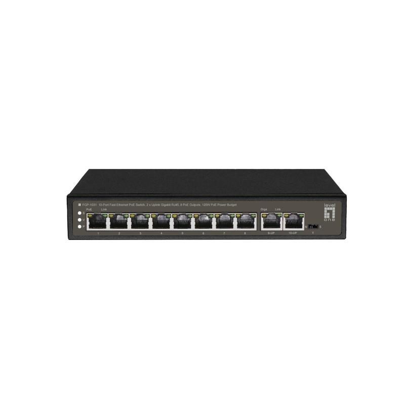 Switch di rete non gestito Gigabit Ethernet (10/100/1000) con supporto Power over Ethernet (PoE) nero - LevelOne FGP-1031