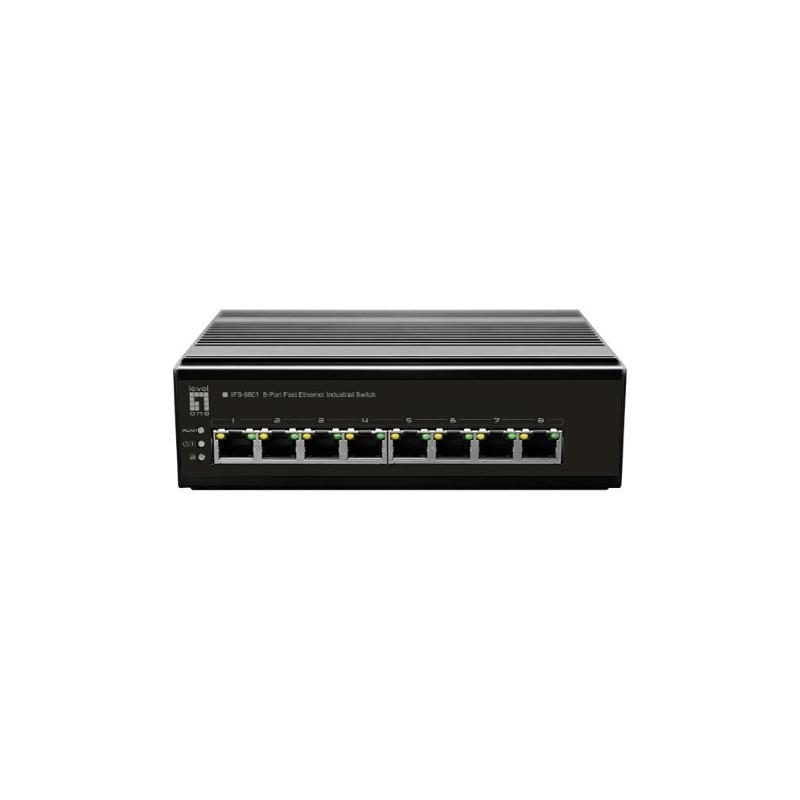 Switch di rete non gestito Fast Ethernet (10/100) nero - LevelOne IFS-0801