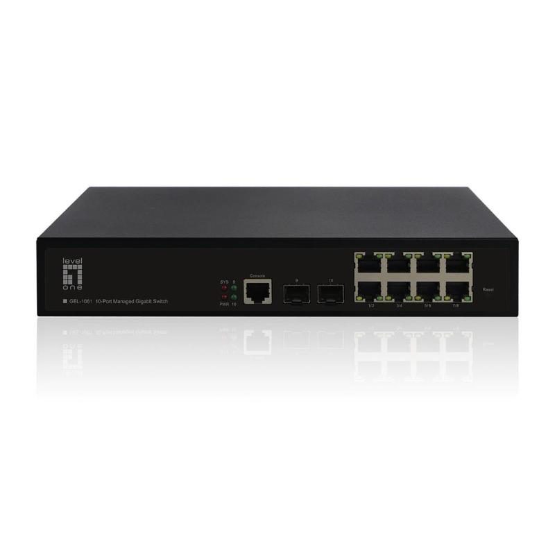 Switch di rete gestito L2 Gigabit Ethernet (10/100/1000) nero - LevelOne GEL-1061