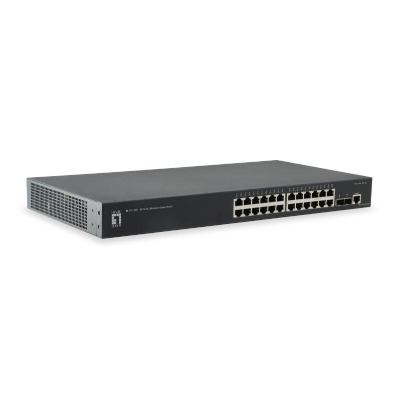 Switch di rete gestito L2 Gigabit Ethernet (10/100/1000) nero - LevelOne GTL-2661
